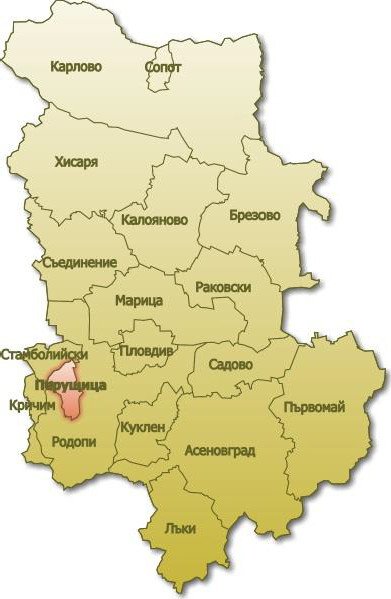 местоположение Община Перущица